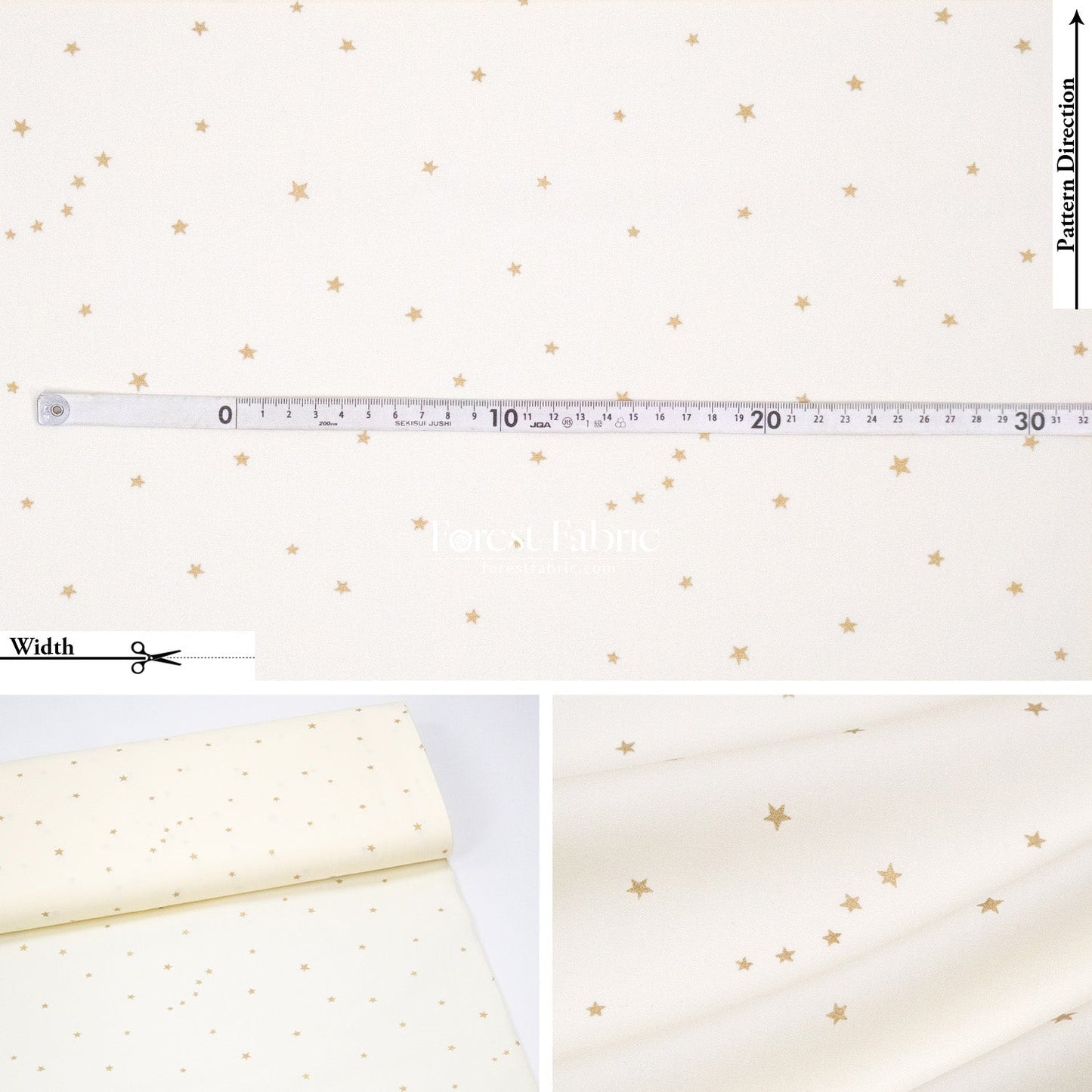 cotton - star with metallic fabric fabric - FO:REST Fabric 布恩堂Liberty fabrictana lawnjapanese fabricykk zipper