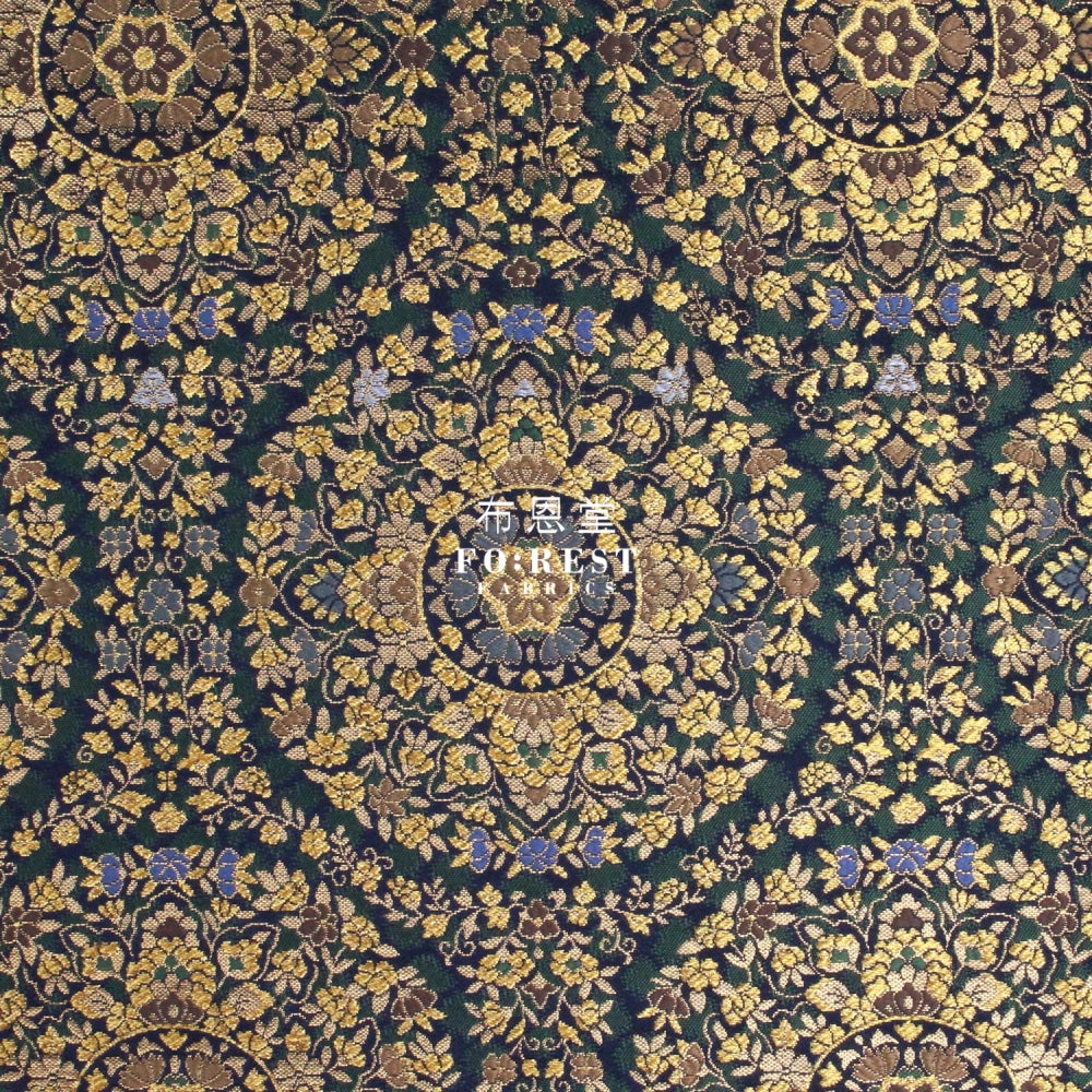 Gold Brocade - Circle Of Life Fabric Polyester