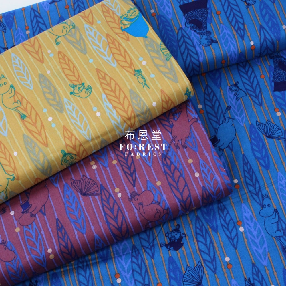 Lawn - Moomin Flowing Blue (Member) Cotton