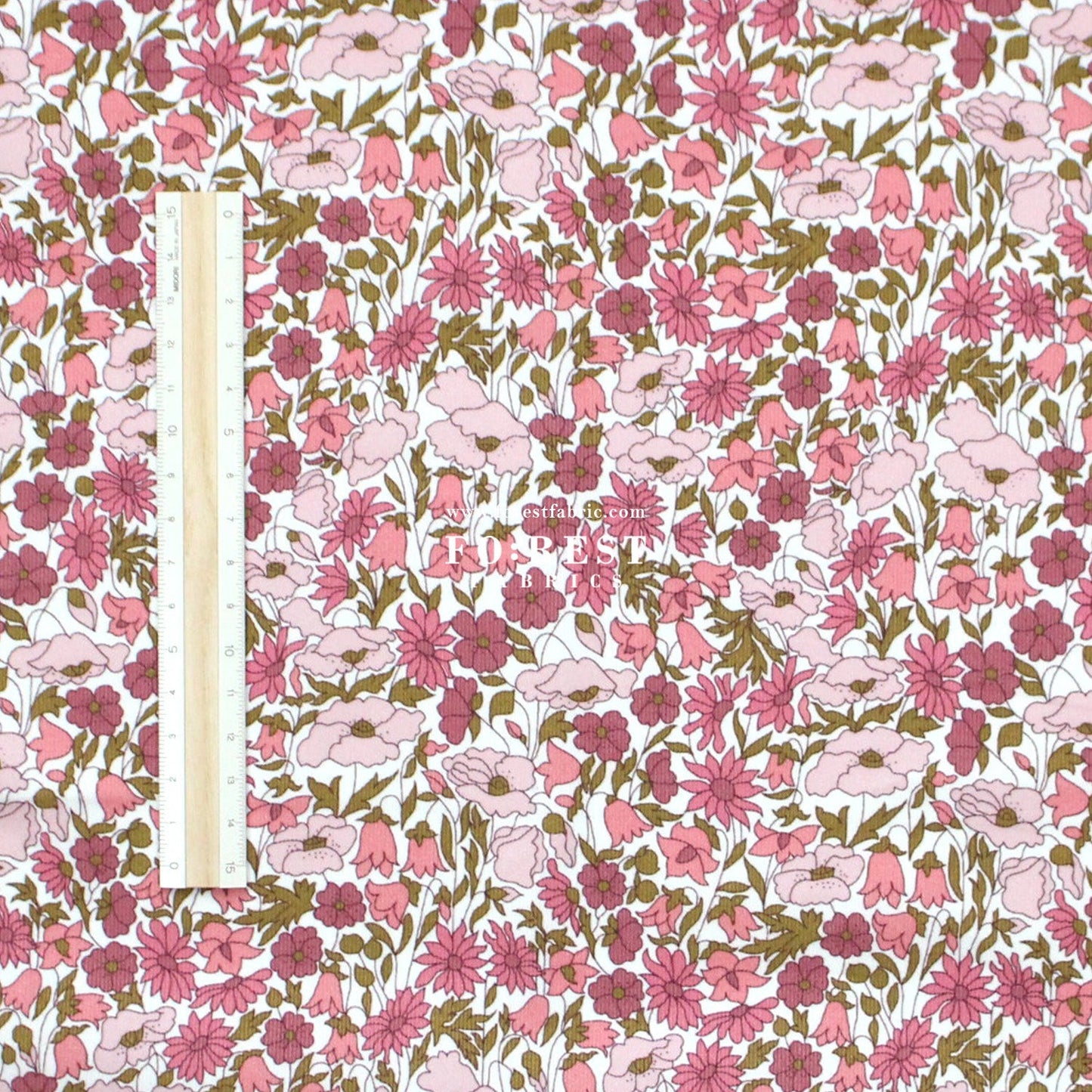Liberty of London (28w Corduroy Fabric) - Poppy And Daisy - FO:REST Fabric 布恩堂Liberty fabrictana lawnjapanese fabricykk zipper