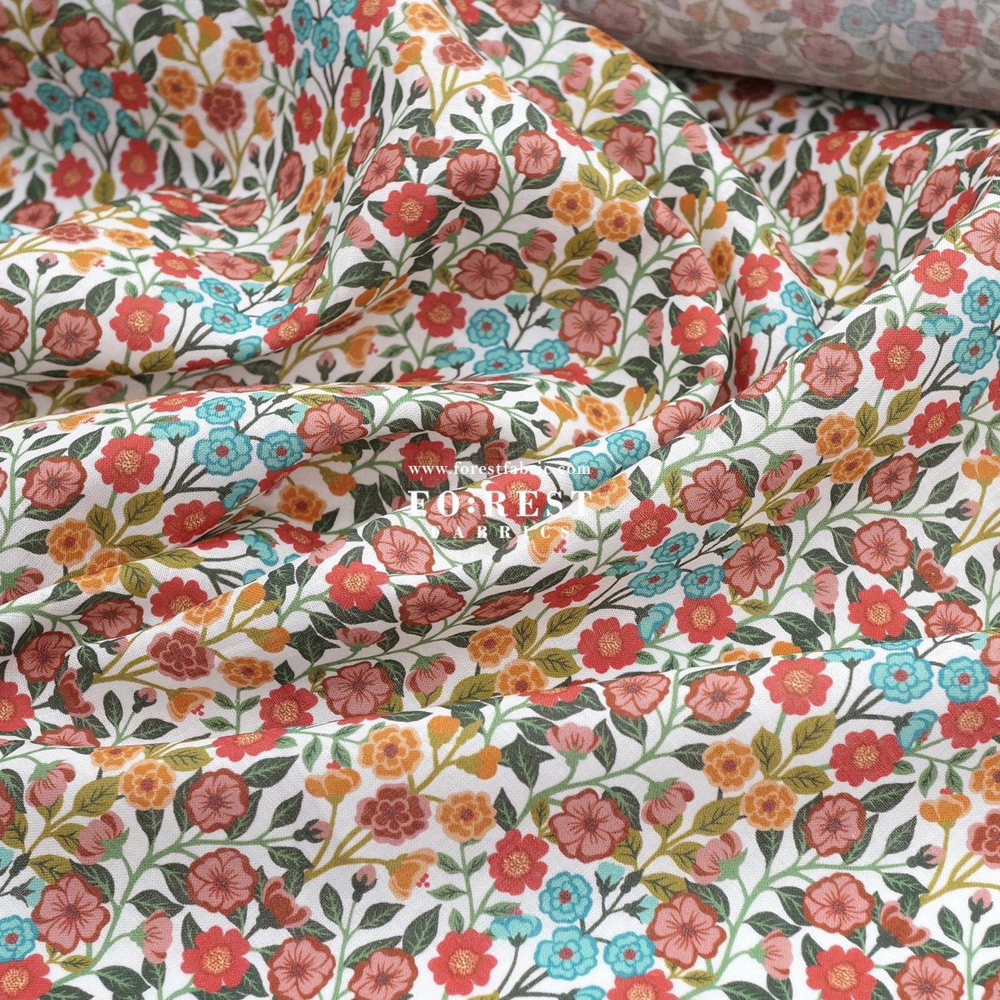 Liberty of London (Augusta Linen Fabric) - Vigers' Sketch - FO:REST Fabric 布恩堂Liberty fabrictana lawnjapanese fabricykk zipper