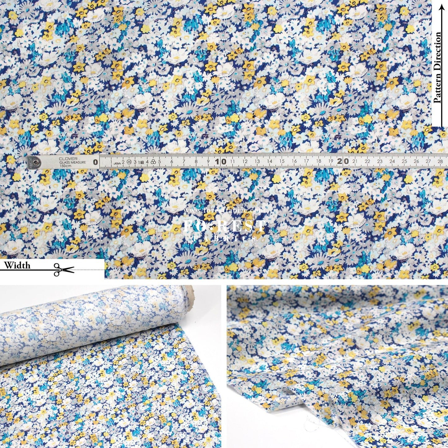 Liberty of London (Cotton Poplin Fabric) - Shasta A - FO:REST Fabric 布恩堂Liberty fabrictana lawnjapanese fabricykk zipper
