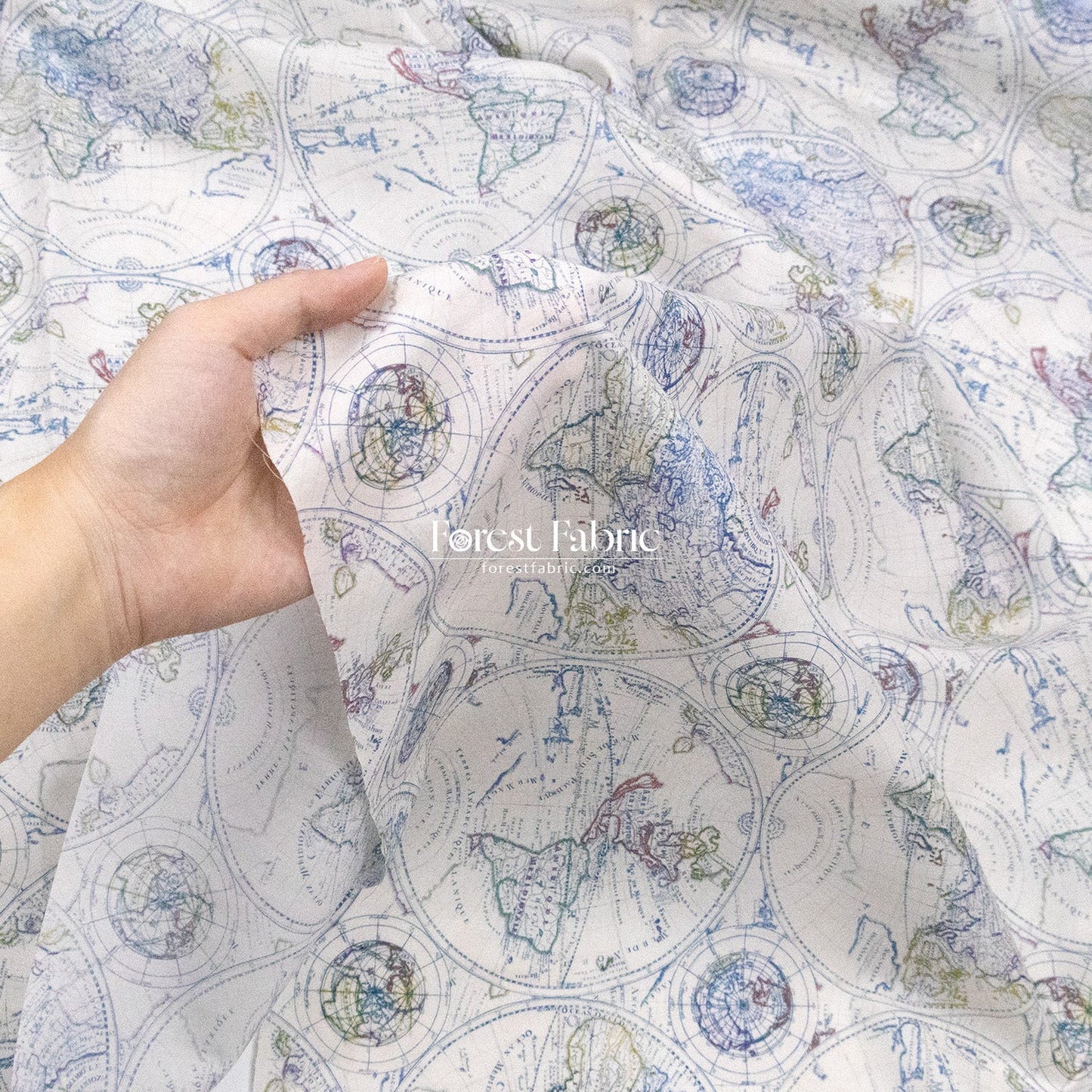 Liberty of London (Cotton Tana Lawn Fabric) - Around the World - FO:REST Fabric 布恩堂Liberty fabrictana lawnjapanese fabricykk zipper