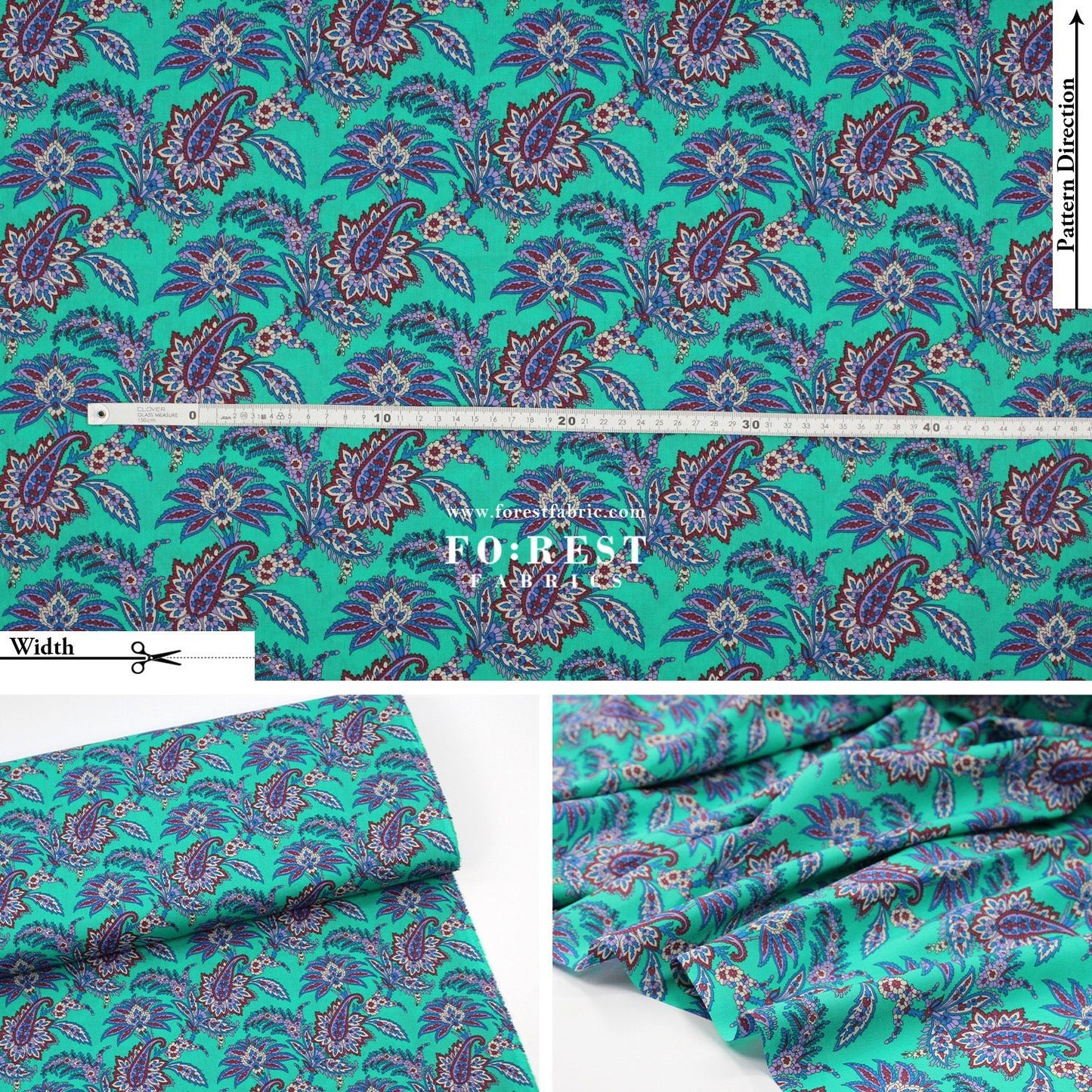 Liberty of London (Cotton Tana Lawn Fabric) - Arundel - FO:REST Fabric 布恩堂Liberty fabrictana lawnjapanese fabricykk zipper