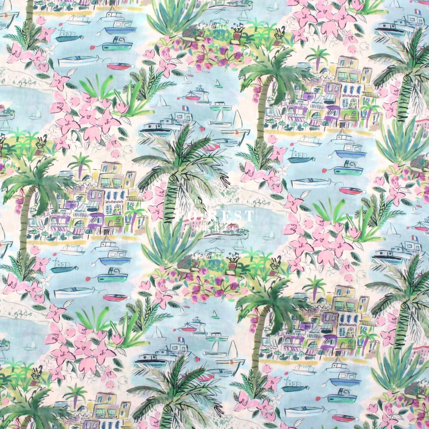 Liberty of London (Cotton Tana Lawn Fabric) - Cape Vista - FO:REST Fabric 布恩堂Liberty fabrictana lawnjapanese fabricykk zipper