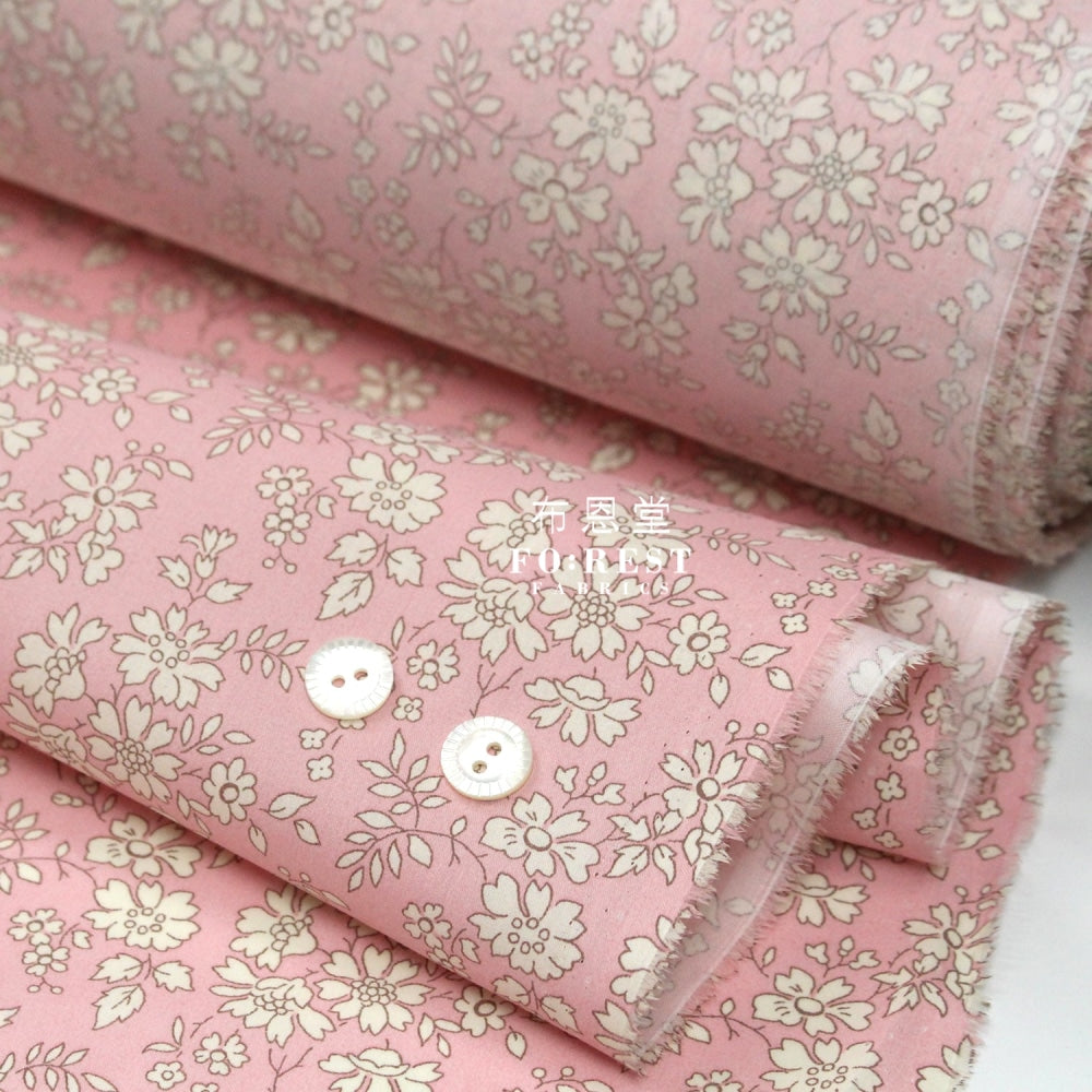 Liberty Of London (Cotton Tana Lawn Fabric) - Capel Pink Cotton