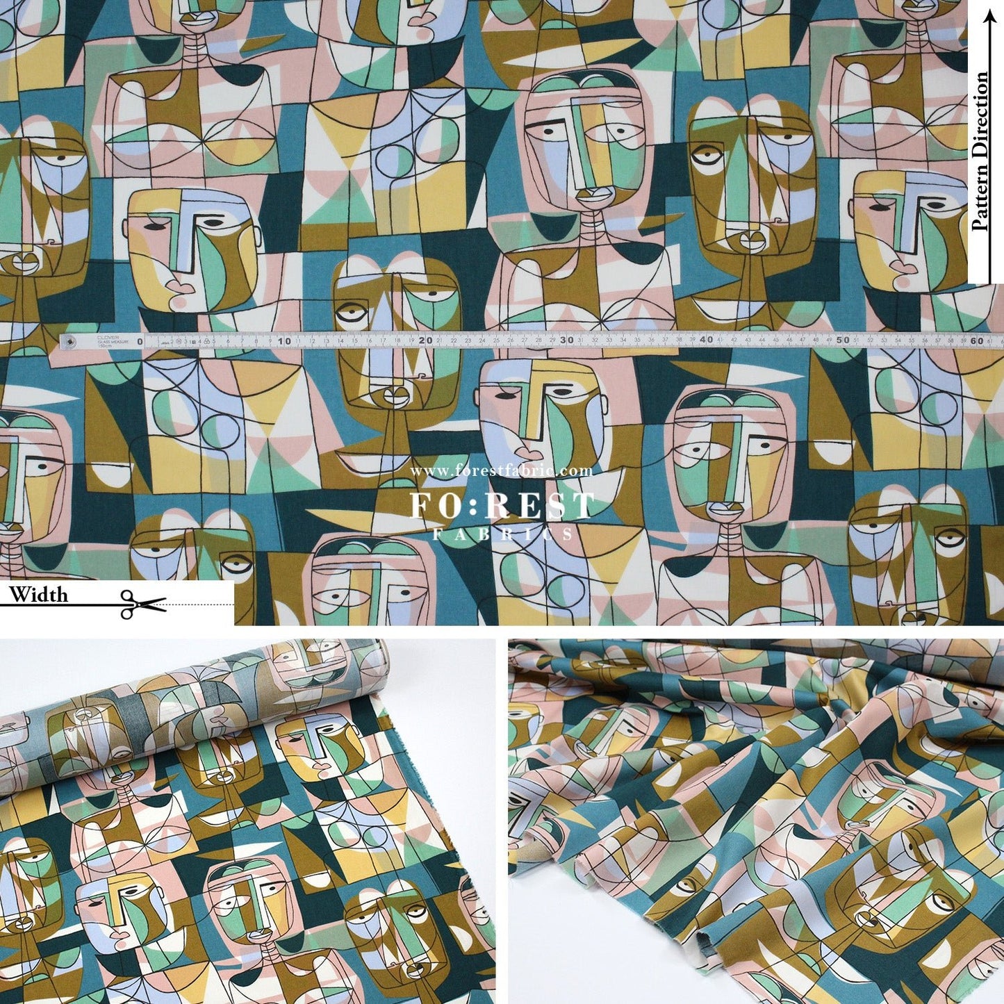 Liberty of London (Cotton Tana Lawn Fabric) - Carnaby Cast - FO:REST Fabric 布恩堂Liberty fabrictana lawnjapanese fabricykk zipper
