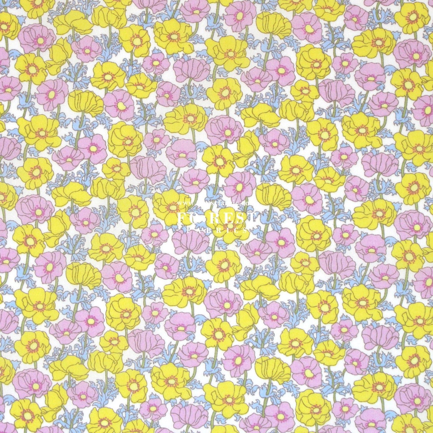 Liberty of London (Cotton Tana Lawn Fabric) - Charmian - FO:REST Fabric 布恩堂Liberty fabrictana lawnjapanese fabricykk zipper