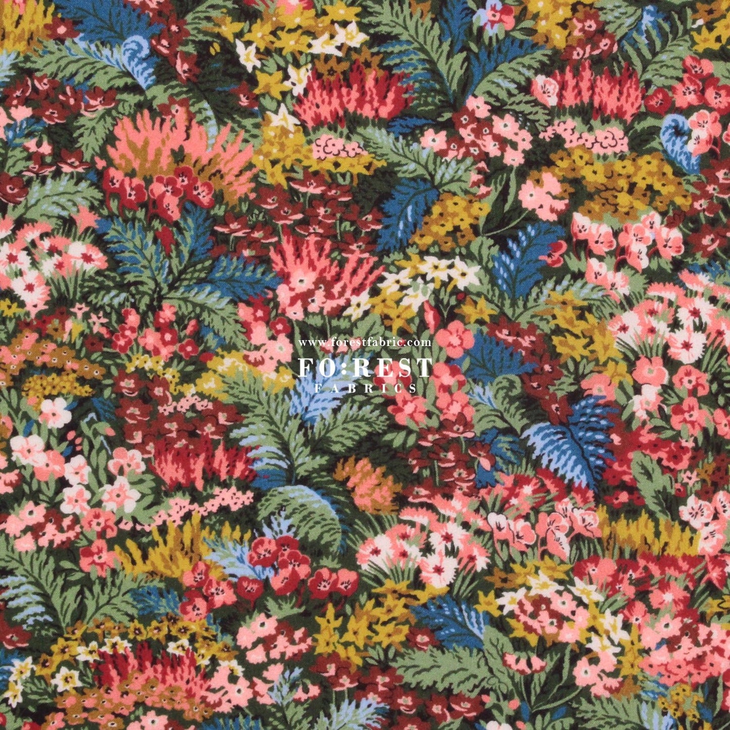 Liberty of London (Cotton Tana Lawn Fabric) - Connie Evelyn - FO:REST Fabric 布恩堂Liberty fabrictana lawnjapanese fabricykk zipper