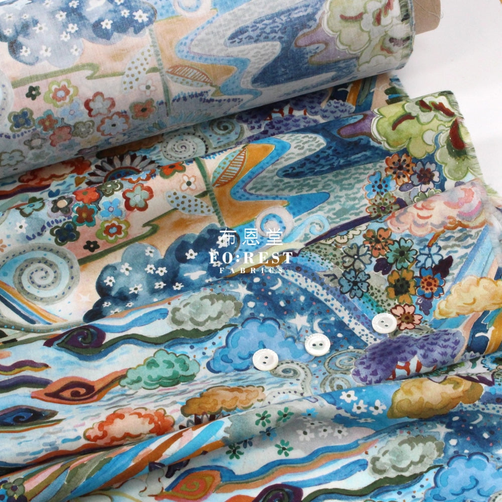 Liberty Of London (Cotton Tana Lawn Fabric) - Elysia Meadow Cotton