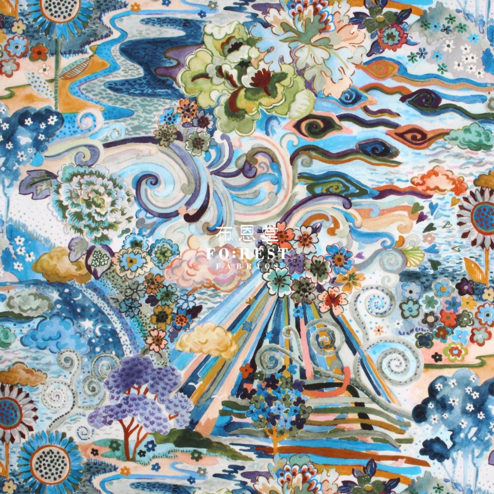 Liberty Of London (Cotton Tana Lawn Fabric) - Elysia Meadow Cotton