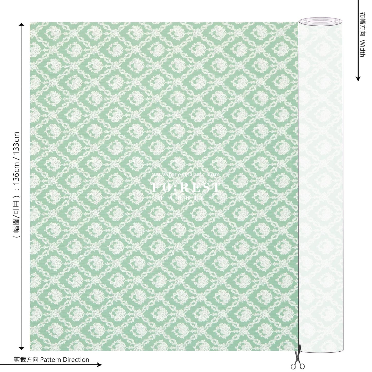 Liberty of London (Cotton Tana Lawn Fabric) - Garland Hampers B - FO:REST Fabric 布恩堂Liberty fabrictana lawnjapanese fabricykk zipper