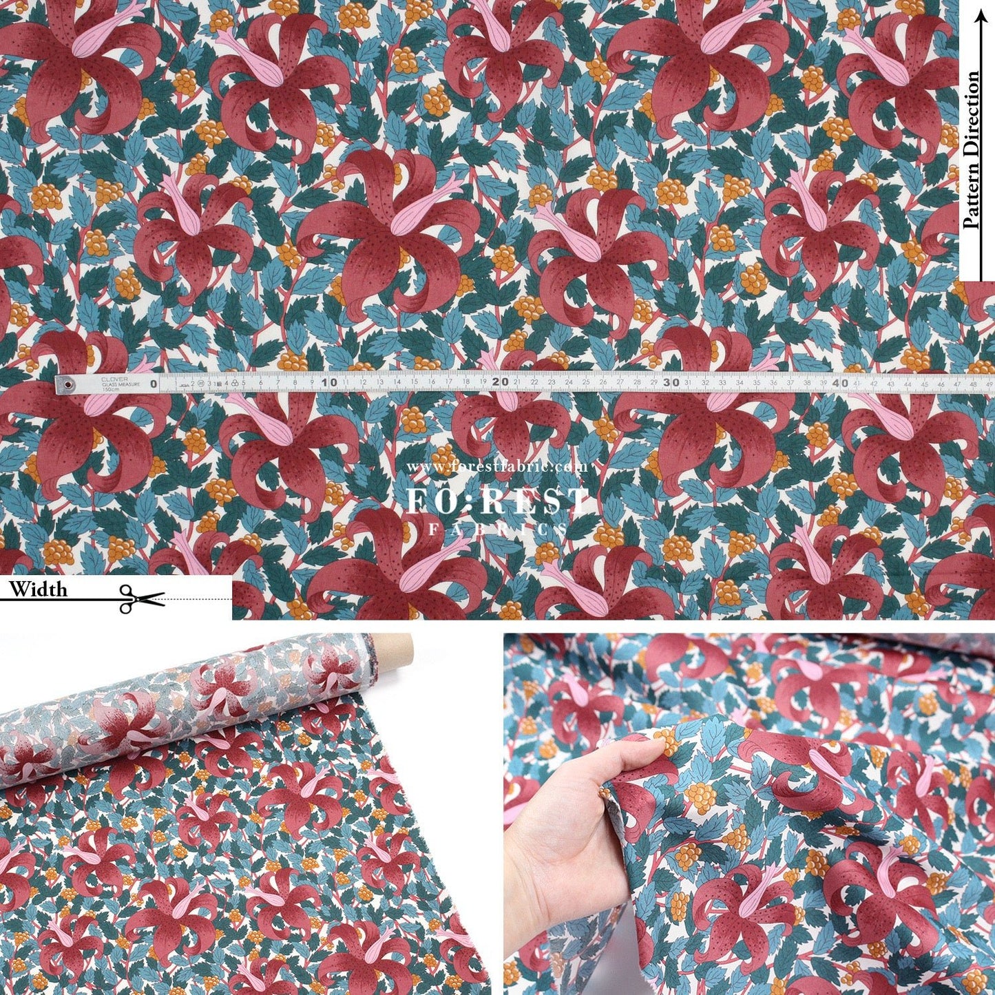 Liberty of London (Cotton Tana Lawn Fabric) - Mawson MelBury - FO:REST Fabric 布恩堂Liberty fabrictana lawnjapanese fabricykk zipper