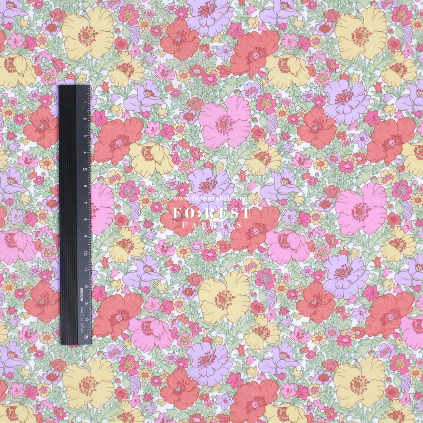 Liberty of London (Cotton Tana Lawn Fabric) - Meadow song A - FO:REST Fabric 布恩堂Liberty fabrictana lawnjapanese fabricykk zipper