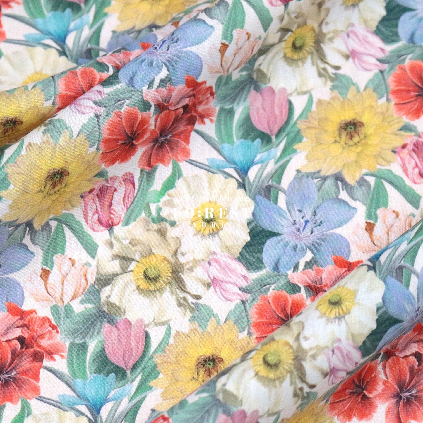 Liberty of London (Cotton Tana Lawn Fabric) - Melody Blooms - FO:REST Fabric 布恩堂Liberty fabrictana lawnjapanese fabricykk zipper