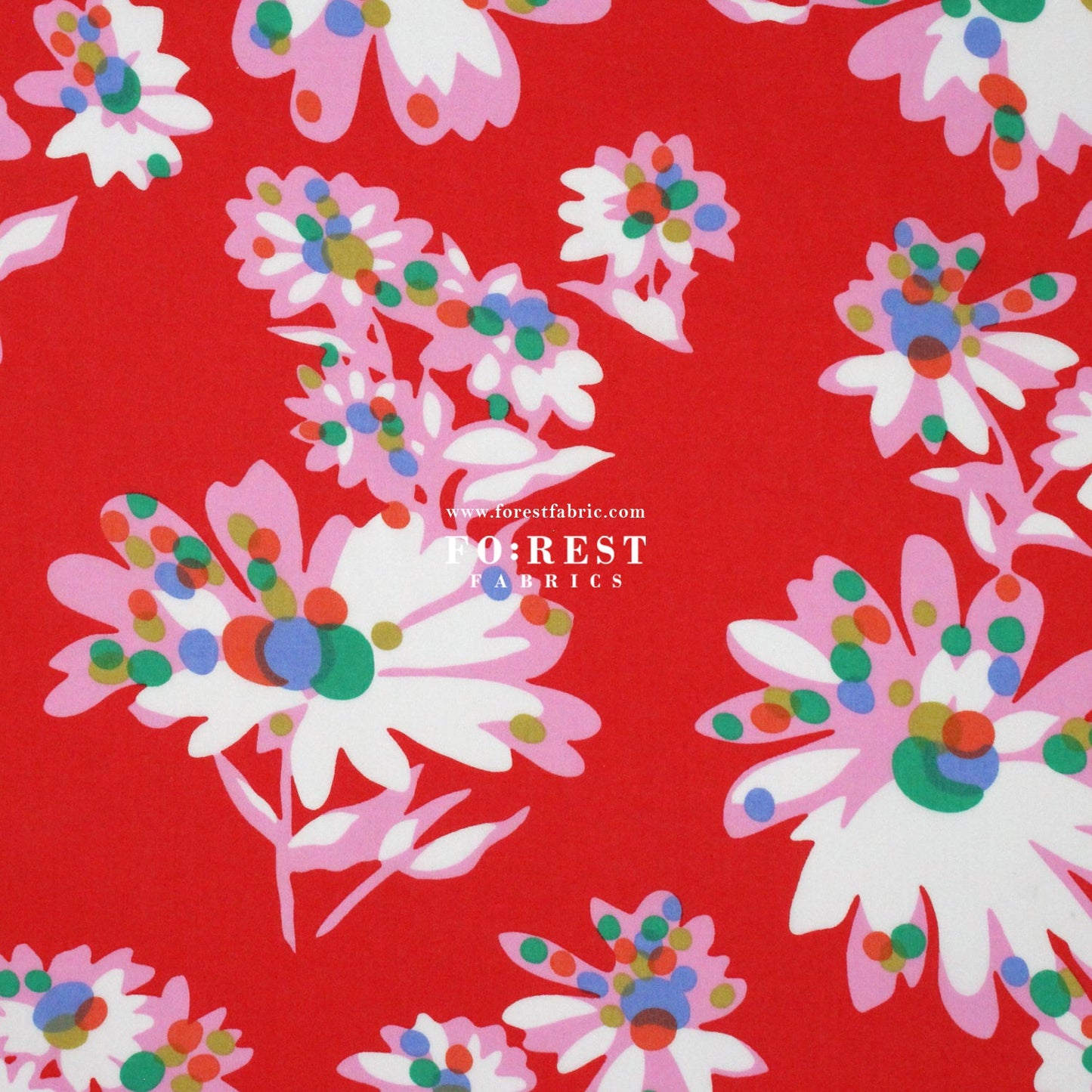 Liberty of London (Cotton Tana Lawn Fabric) - Optic Floral - FO:REST Fabric 布恩堂Liberty fabrictana lawnjapanese fabricykk zipper