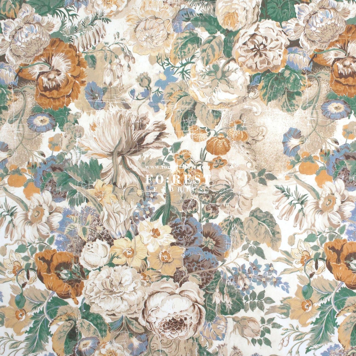 Liberty of London (Cotton Tana Lawn Fabric) - Parchment Petals C - FO:REST Fabric 布恩堂Liberty fabrictana lawnjapanese fabricykk zipper