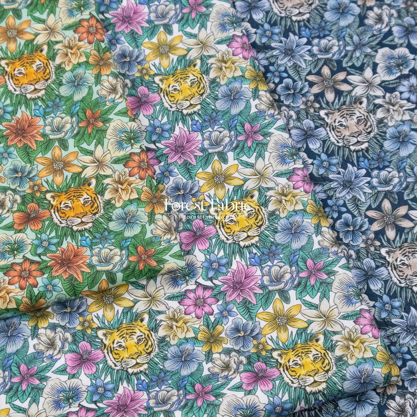 Liberty of London (Cotton Tana Lawn Fabric) - Scotty's tiger - FO:REST Fabric 布恩堂Liberty fabrictana lawnjapanese fabricykk zipper