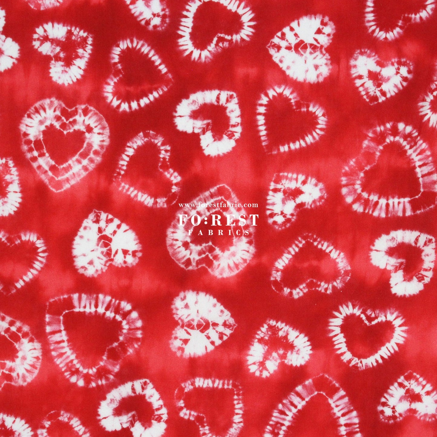Liberty of London (Cotton Tana Lawn Fabric) - The Dye Hearts Red - FO:REST Fabric 布恩堂Liberty fabrictana lawnjapanese fabricykk zipper