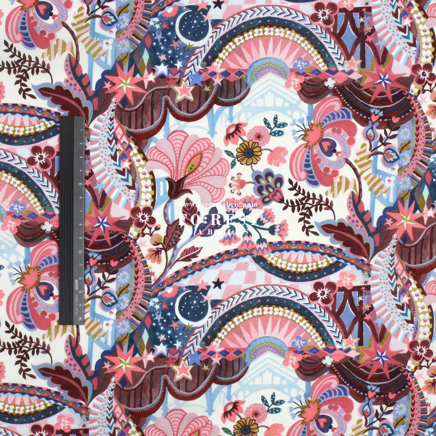 Liberty of London (Cotton Tana Lawn Fabric) - The liberty Stage - FO:REST Fabric 布恩堂Liberty fabrictana lawnjapanese fabricykk zipper