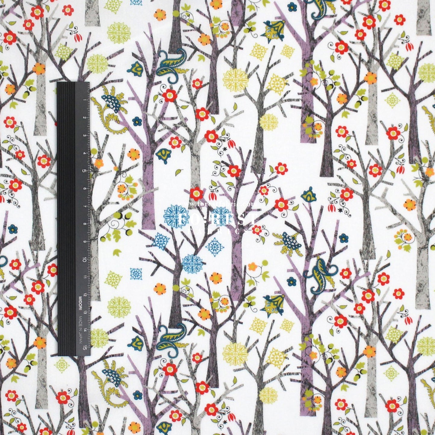 Liberty of London (Cotton Tana Lawn Fabric) - Tuesday Trees - FO:REST Fabric 布恩堂Liberty fabrictana lawnjapanese fabricykk zipper
