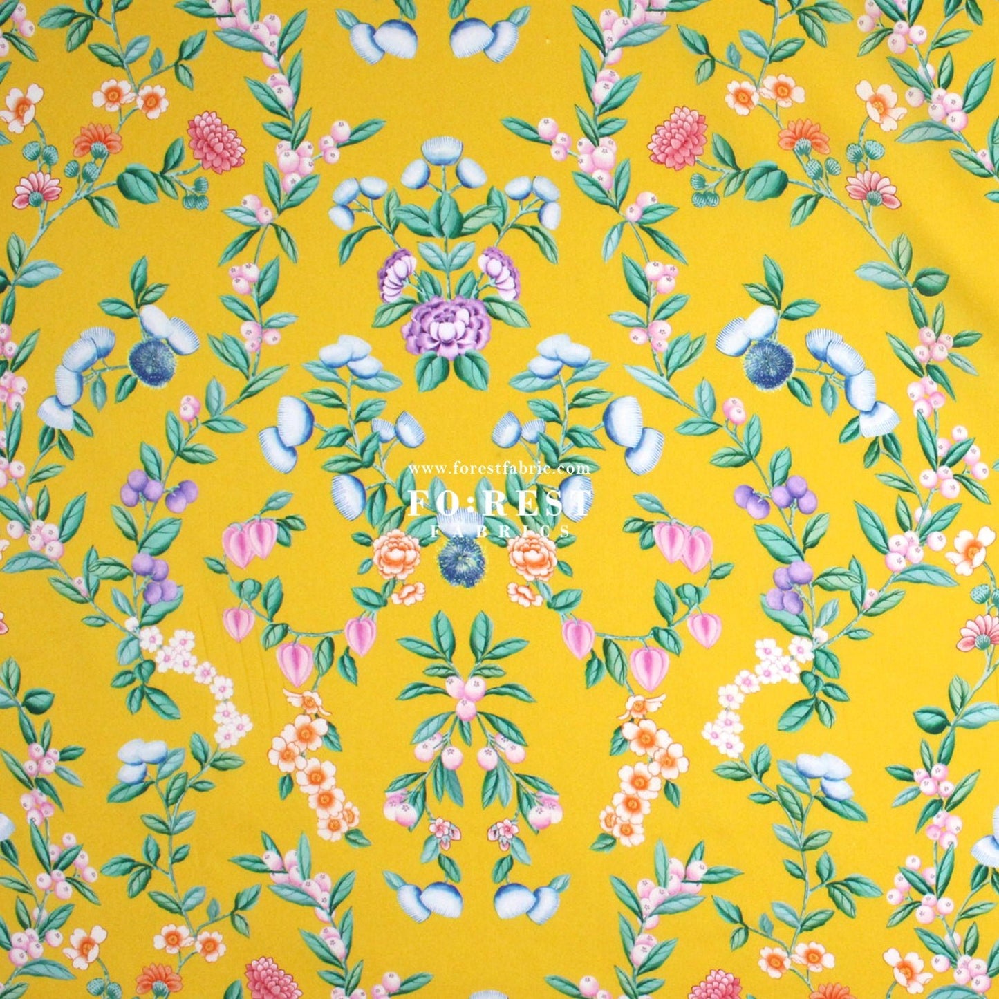 Liberty of London (Organic Tana Lawn Cotton Fabric) - Eastern Trellis A - FO:REST Fabric 布恩堂Liberty fabrictana lawnjapanese fabricykk zipper