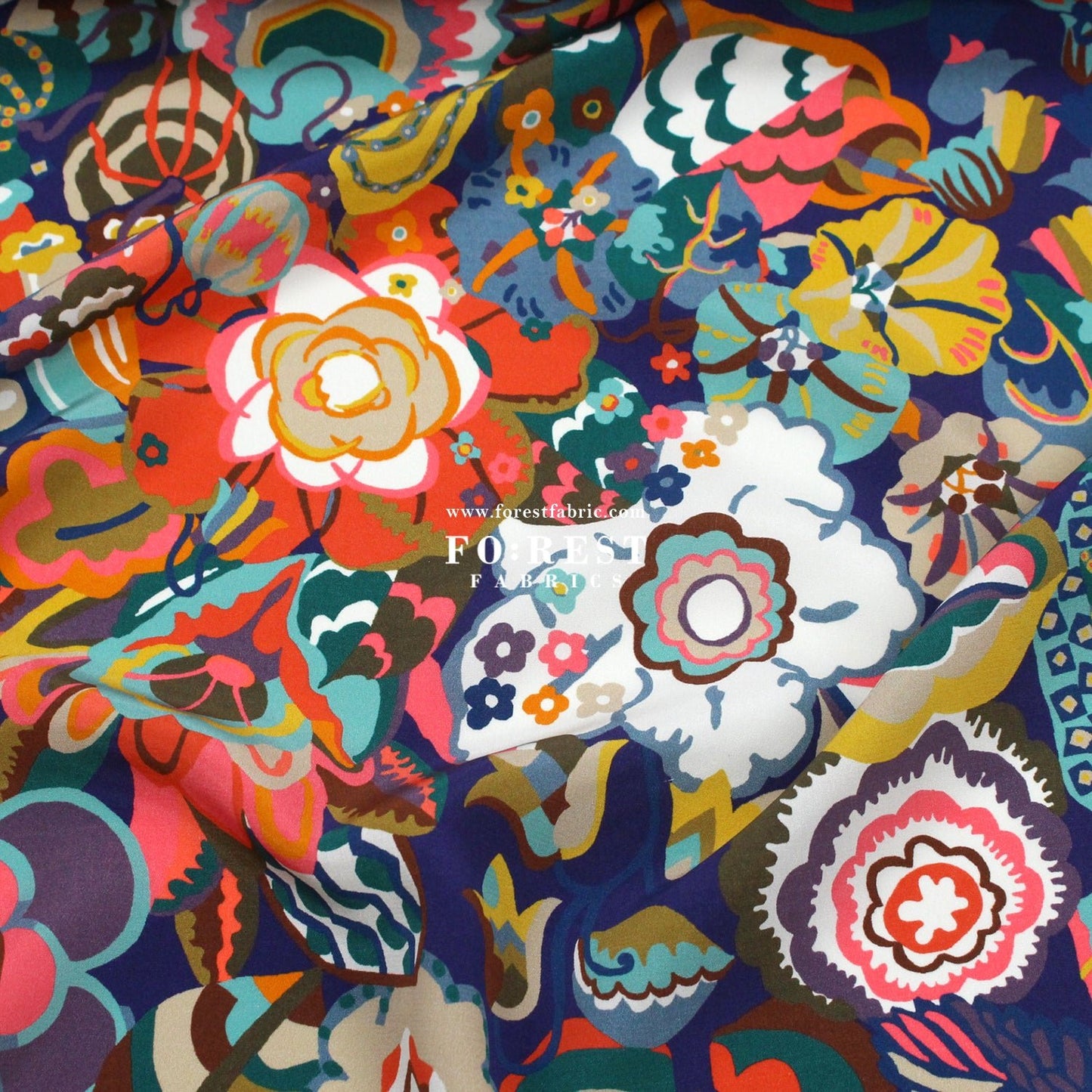 Liberty of London (Silk Crepe de Chine) - Gatsby Garden fabric - FO:REST Fabric 布恩堂Liberty fabrictana lawnjapanese fabricykk zipper