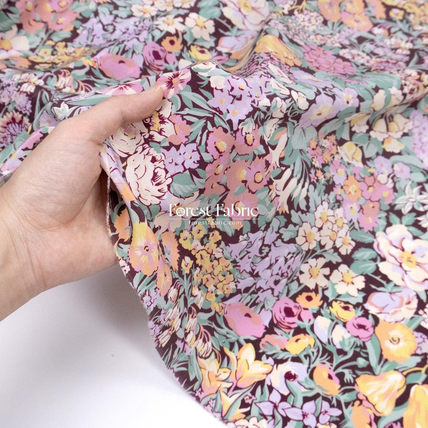 Liberty of London (Silk Crepe de Chine) - Spring Cottage - FO:REST Fabric 布恩堂Liberty fabrictana lawnjapanese fabricykk zipper