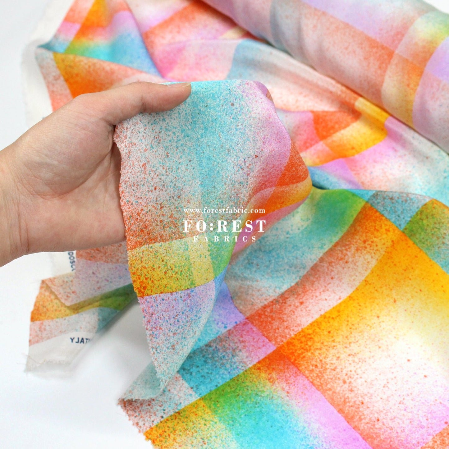 Liberty of London (Silk Crepe de Chine) - Technicolor - FO:REST Fabric 布恩堂Liberty fabrictana lawnjapanese fabricykk zipper