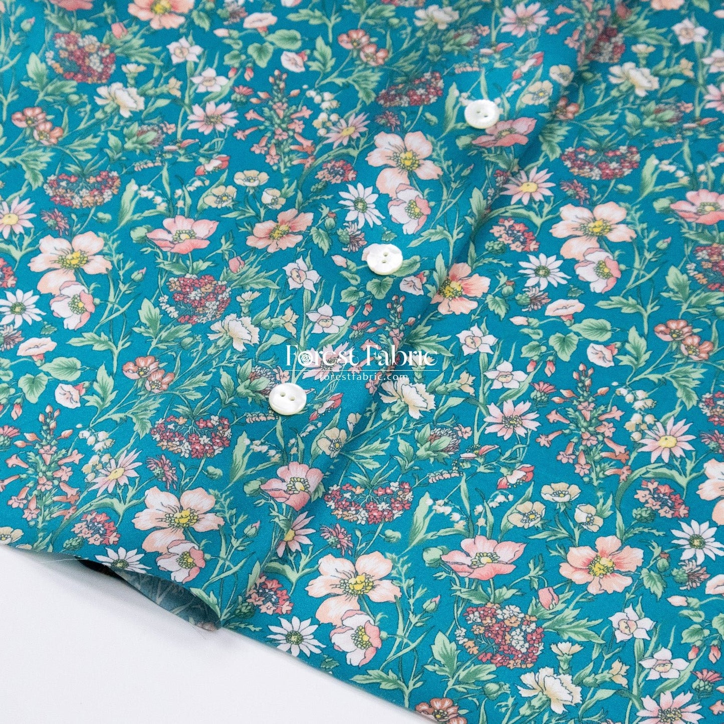 Liberty of London (Silk Satin fabric) - Rachel Meadow - FO:REST Fabric 布恩堂Liberty fabrictana lawnjapanese fabricykk zipper