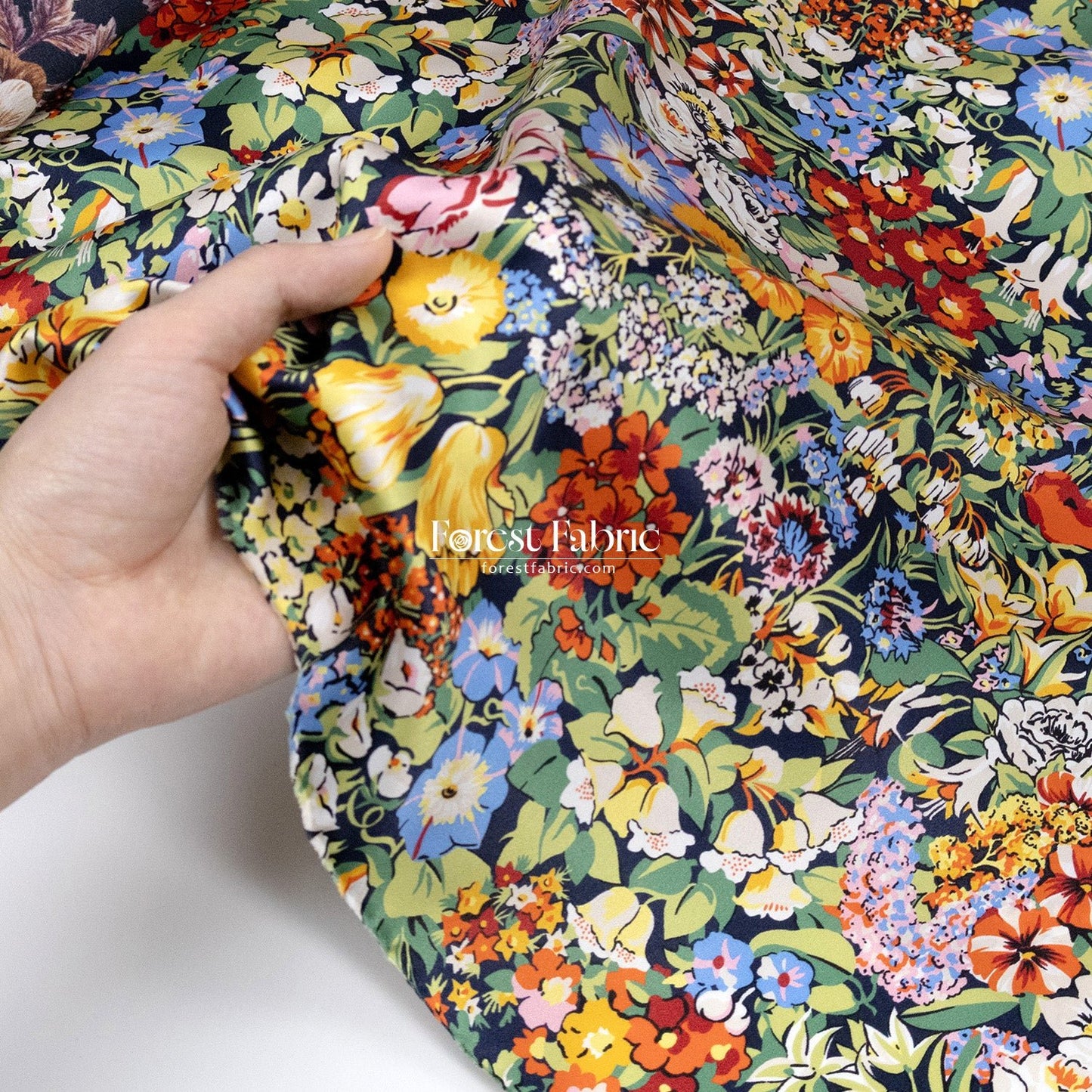 Liberty of London (Silk Satin fabric) - Spring Cottage - FO:REST Fabric 布恩堂Liberty fabrictana lawnjapanese fabricykk zipper