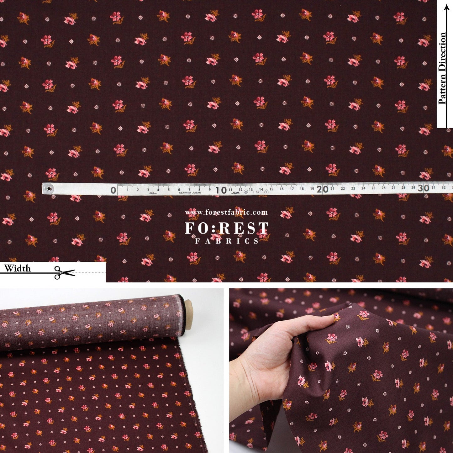 Liberty of London (Tana Lawn™ Cotton Fabric) - Clio - FO:REST Fabric 布恩堂Liberty fabrictana lawnjapanese fabricykk zipper
