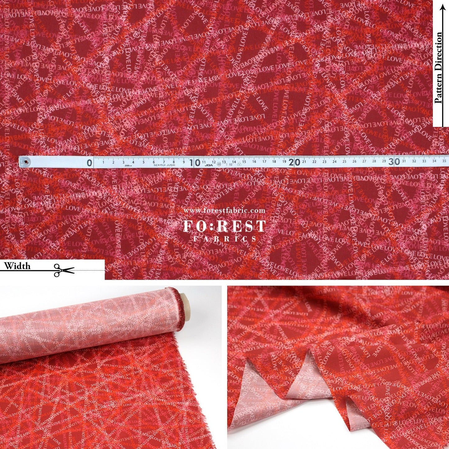 Liberty of London (Tana Lawn™ Cotton Fabric) - Love Tangle - FO:REST Fabric 布恩堂Liberty fabrictana lawnjapanese fabricykk zipper