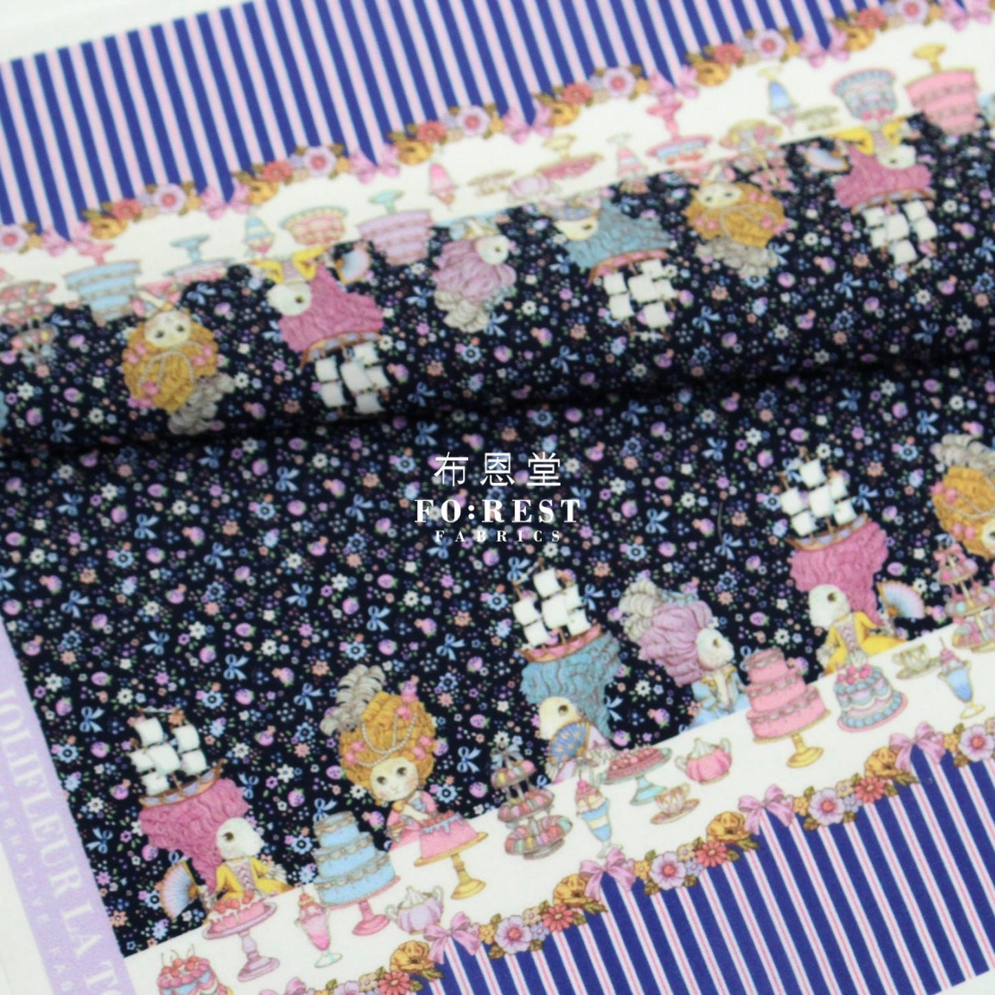 My little tailor - Lawn - Cats Banquet Story - FO:REST Fabric 布恩堂Liberty fabrictana lawnjapanese fabricykk zipper