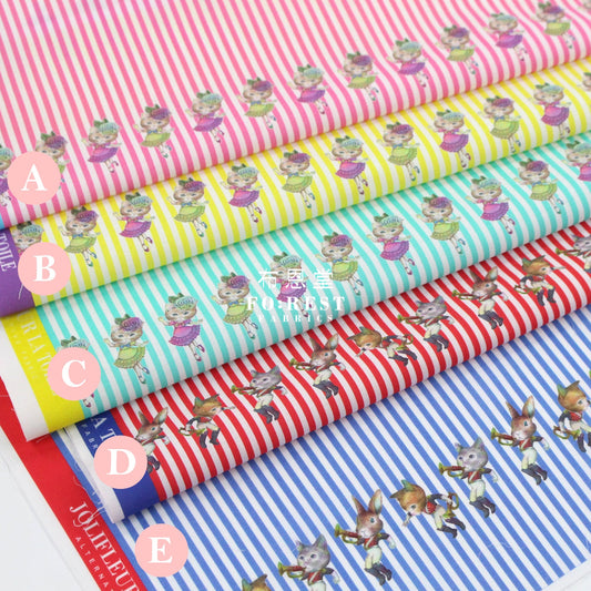 My Little Tailor - Lawn Cats Dance Fabric