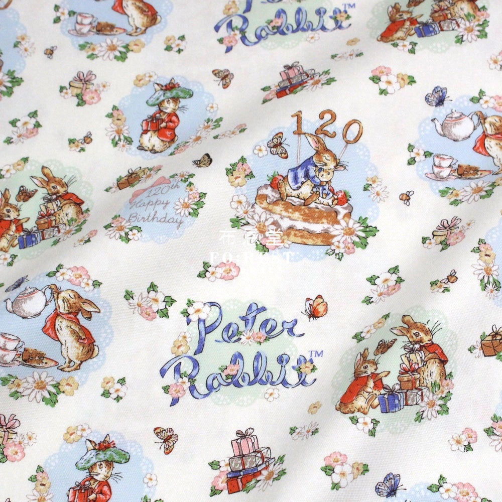Oxford - Peter Rabbit Blue Fabric