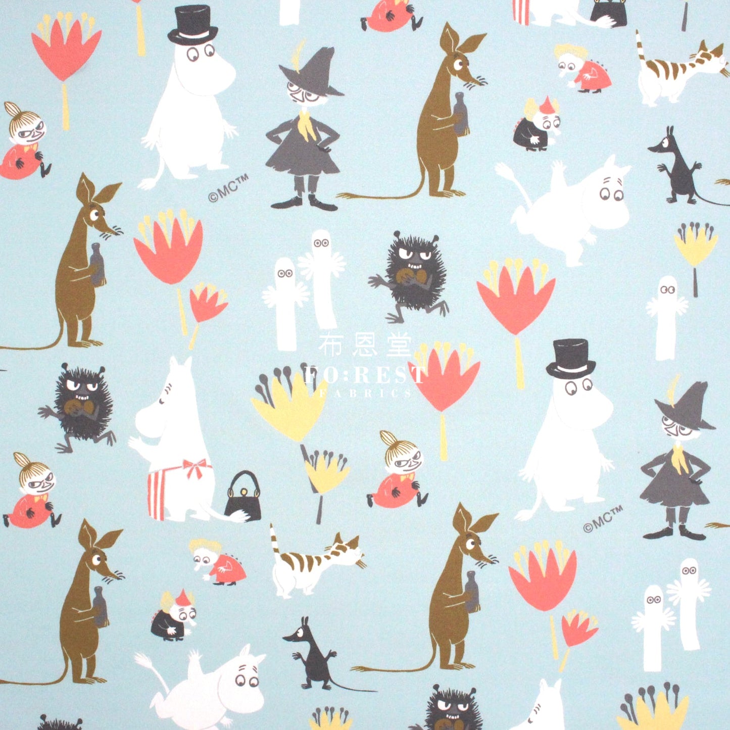 Quick Dry Polystser - Moomin 速乾 (Member) Blue 藍 Cotton