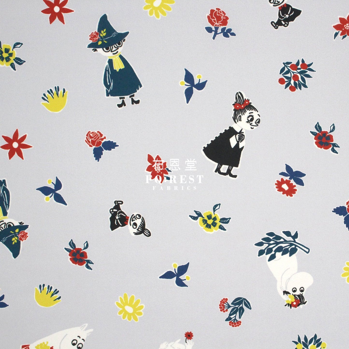 Quick Dry Polystser - Moomin 速乾 (Member) Gray 灰 Cotton