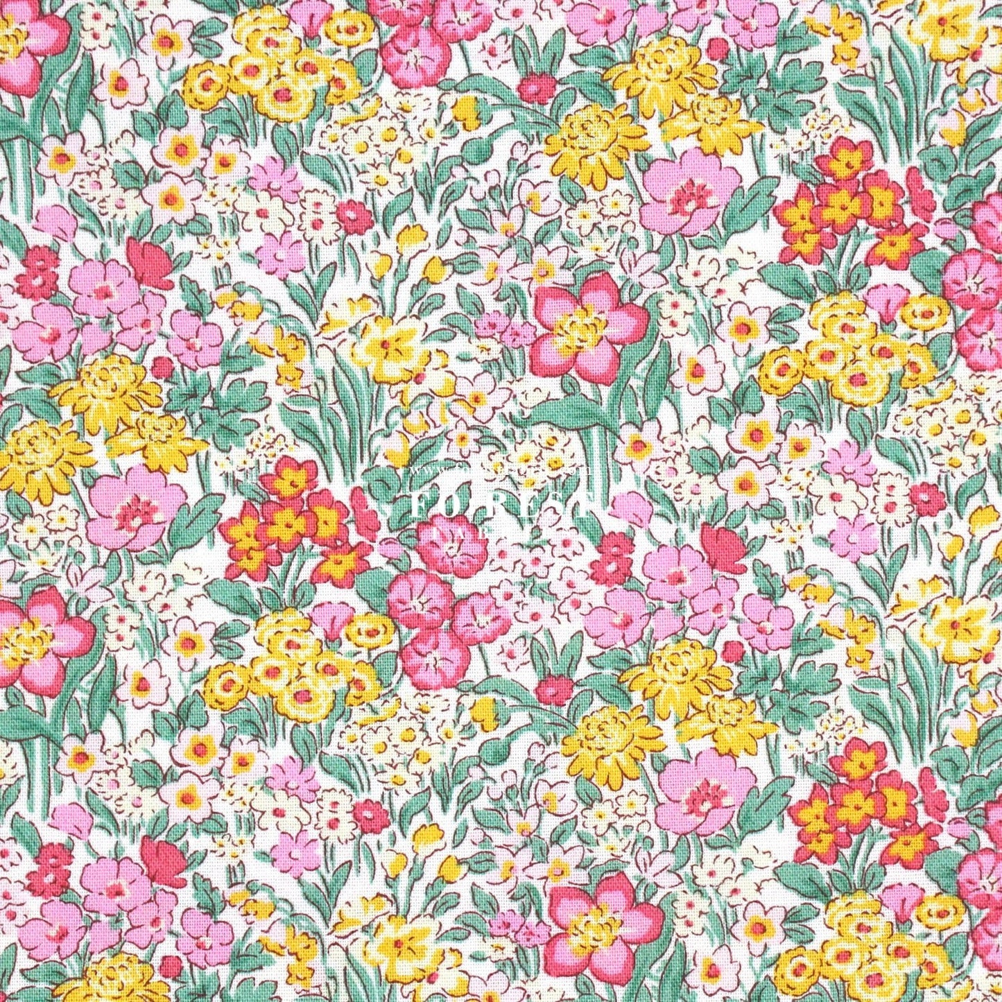 Quilting Liberty - Blooming Flowerbed fabric C - FO:REST Fabric 布恩堂Liberty fabrictana lawnjapanese fabricykk zipper