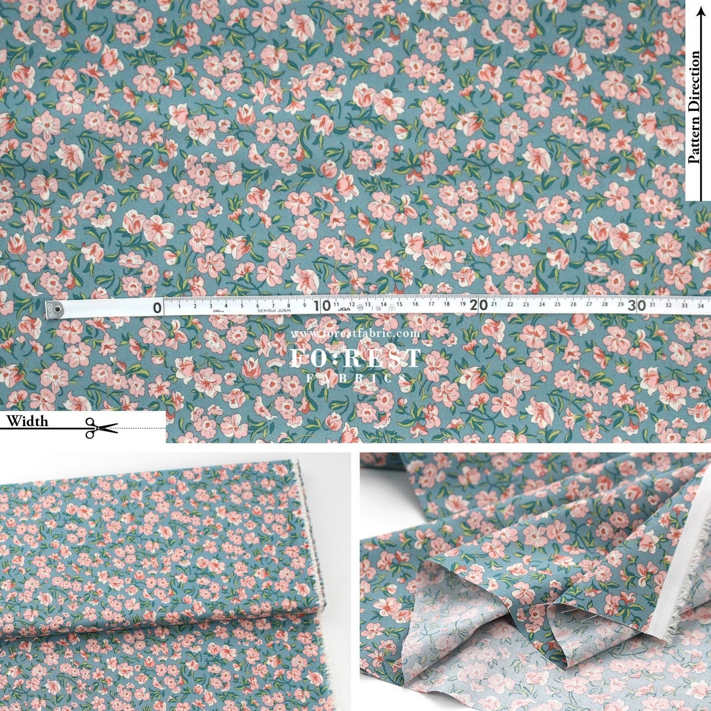Quilting Liberty - Floral Nostalgia 1 fabric - FO:REST Fabric 布恩堂Liberty fabrictana lawnjapanese fabricykk zipper
