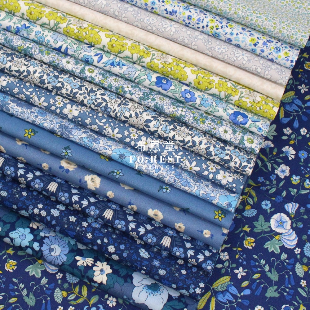 Quilting Liberty Flower Show Coastal Walk Fabric Set Cotton