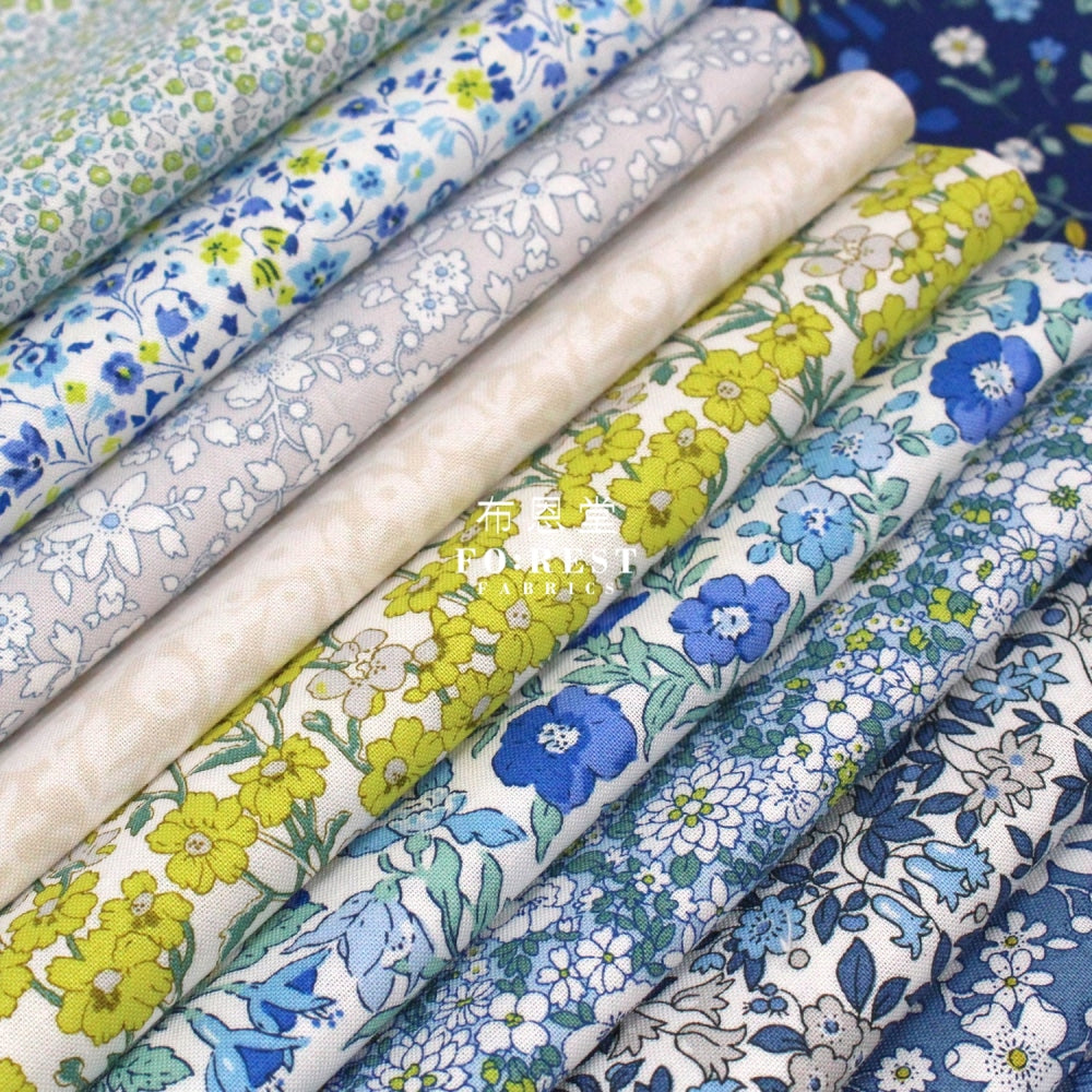 Quilting Liberty Flower Show Coastal Walk Fabric Set Cotton