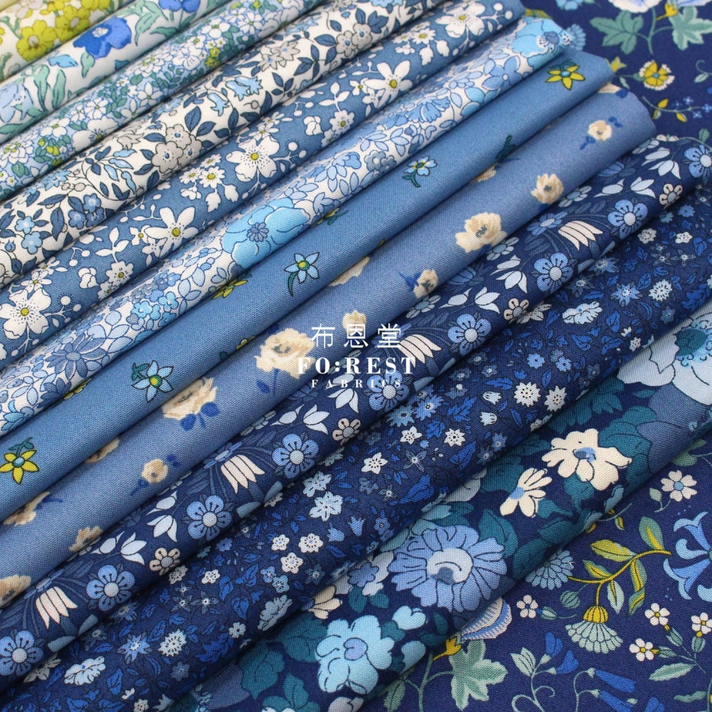 Quilting Liberty Flower Show Coastal Walk Fabric Set Cotton