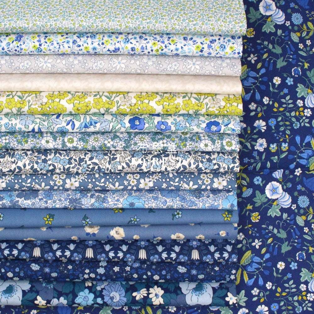 Quilting Liberty Flower Show Coastal Walk Fabric Set Cotton