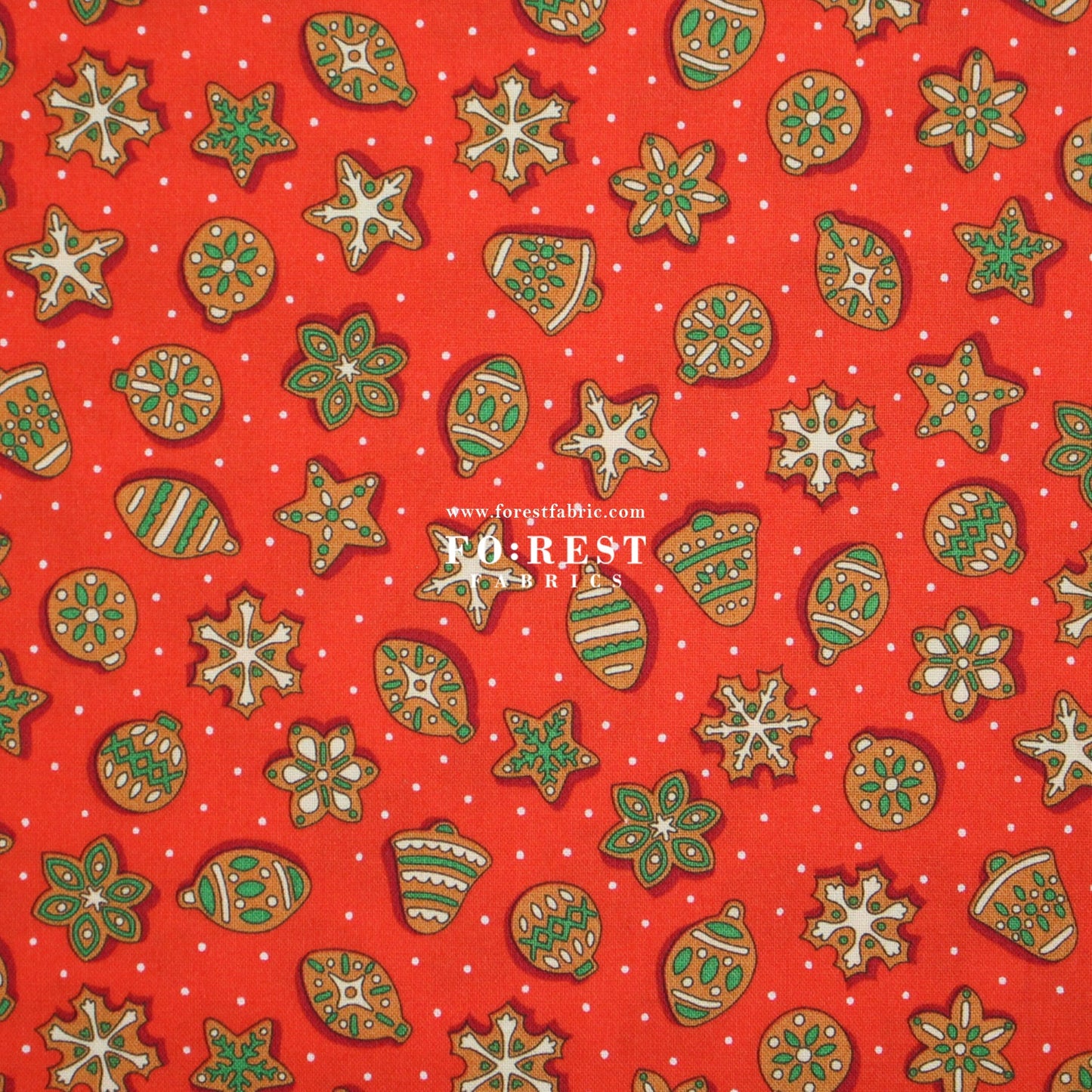 Quilting Liberty - Gingerbread Delight fabric B - FO:REST Fabric 布恩堂Liberty fabrictana lawnjapanese fabricykk zipper