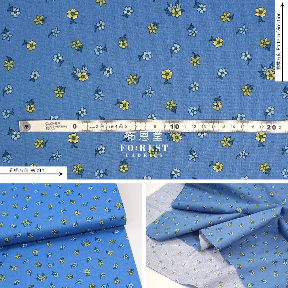 Quilting Liberty - Hampton sprig A - FO:REST Fabric 布恩堂Liberty fabrictana lawnjapanese fabricykk zipper
