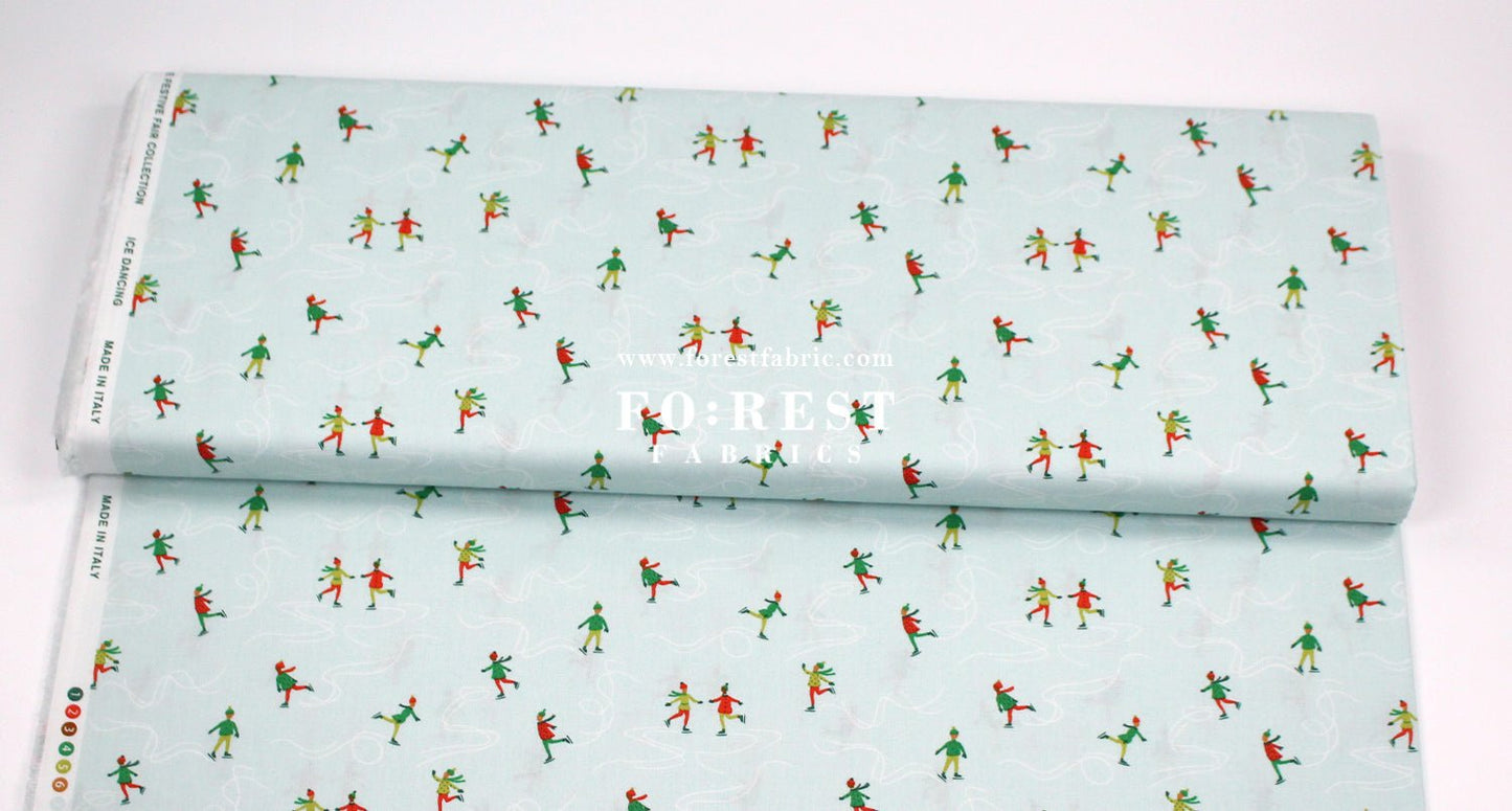 Quilting Liberty - ICE Dancing fabric A - FO:REST Fabric 布恩堂Liberty fabrictana lawnjapanese fabricykk zipper