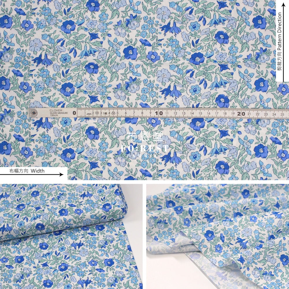 Quilting Liberty - Mamie Flower A Lasenby Cotton