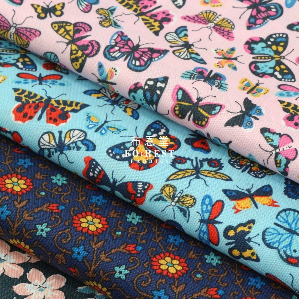 Quilting Liberty - Manor Park A - FO:REST Fabric 布恩堂Liberty fabrictana lawnjapanese fabricykk zipper