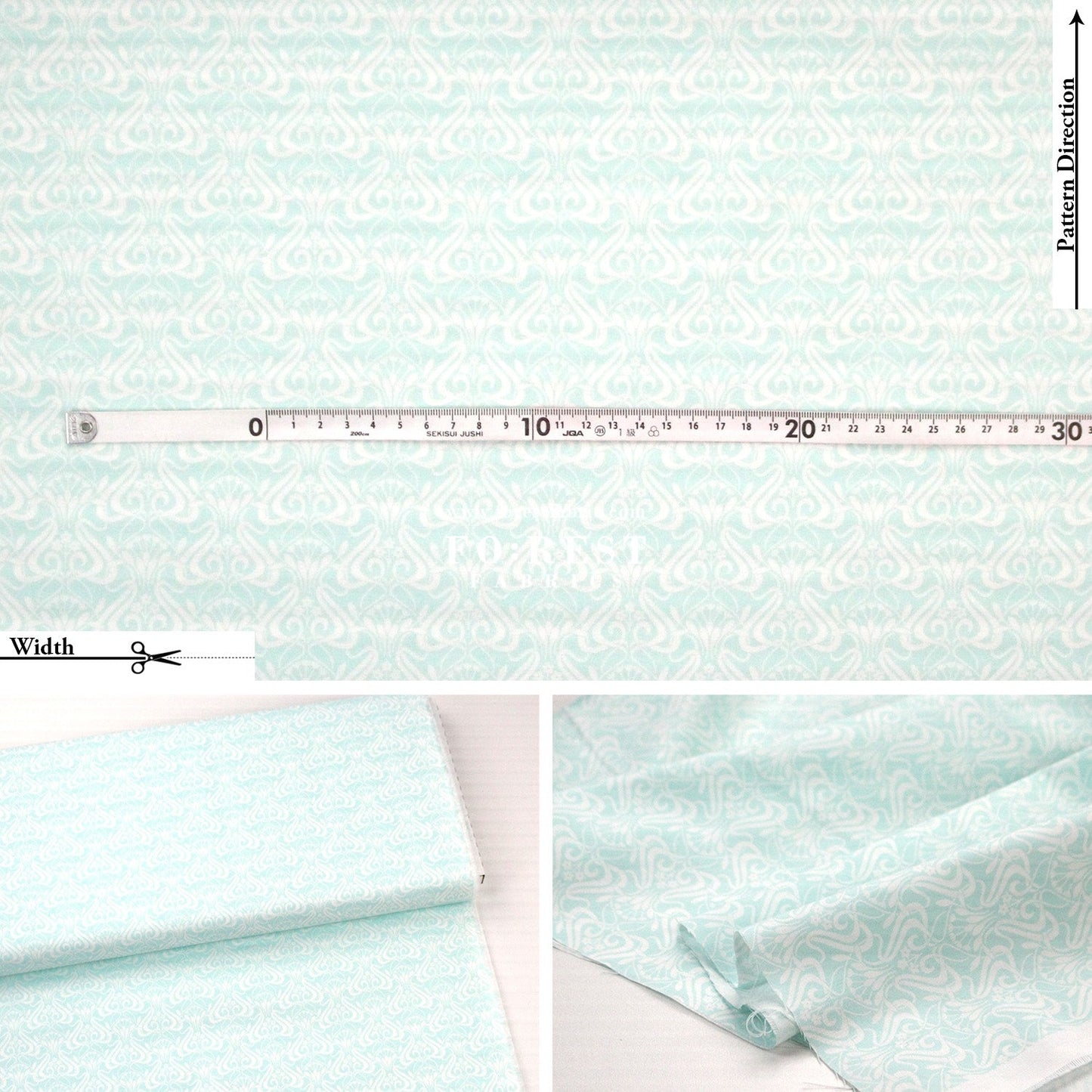 Quilting Liberty - Nouveau Shadow 1 fabric - FO:REST Fabric 布恩堂Liberty fabrictana lawnjapanese fabricykk zipper